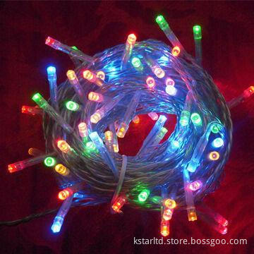 LED String Light with RGB LED and Controller for Indoor and Outdoor Use, CE, RoHS